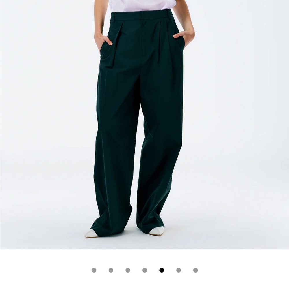 Tibi Arun Suiting Asymmetrical Pleat Stella Pant